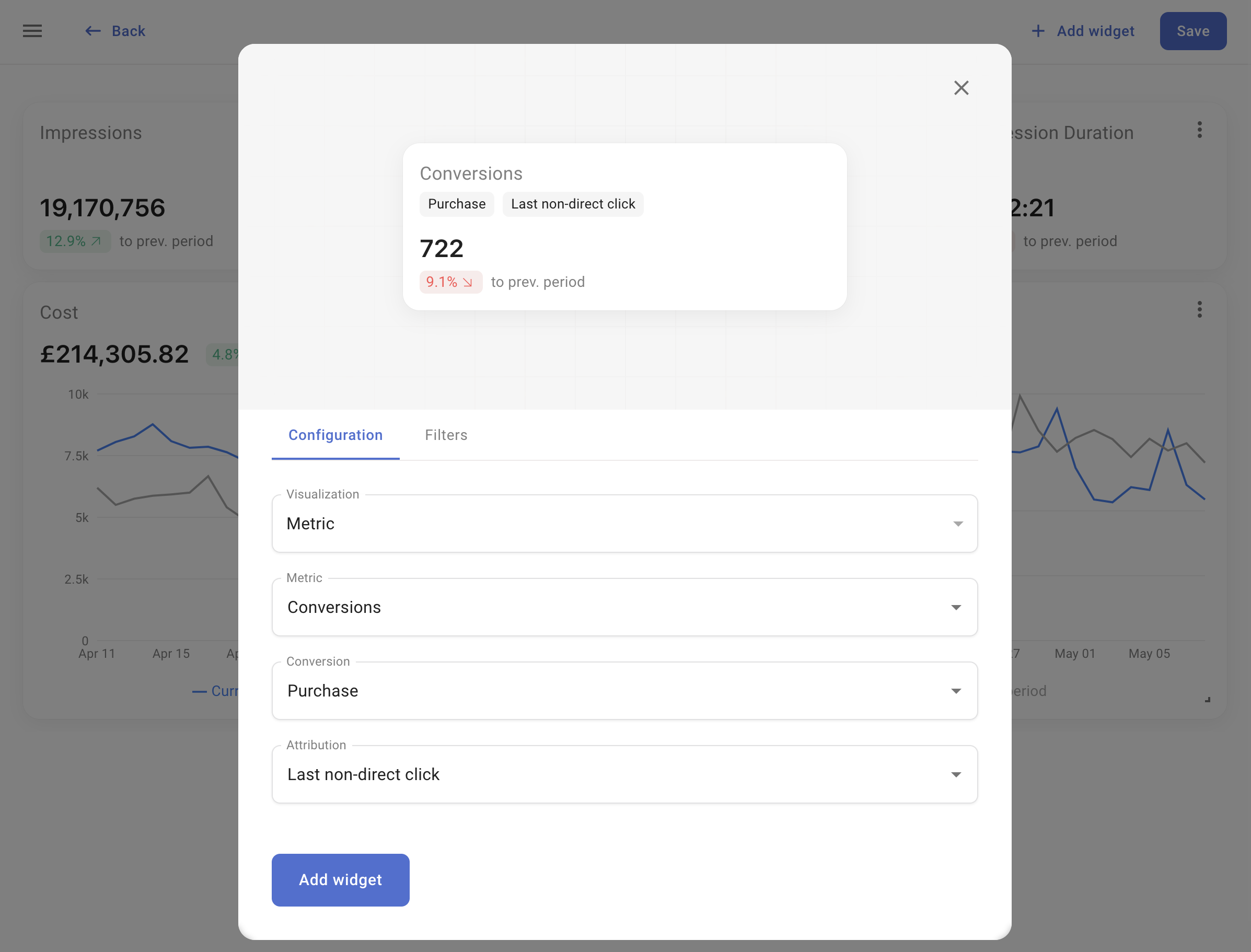 Dashboards - SegmentStream