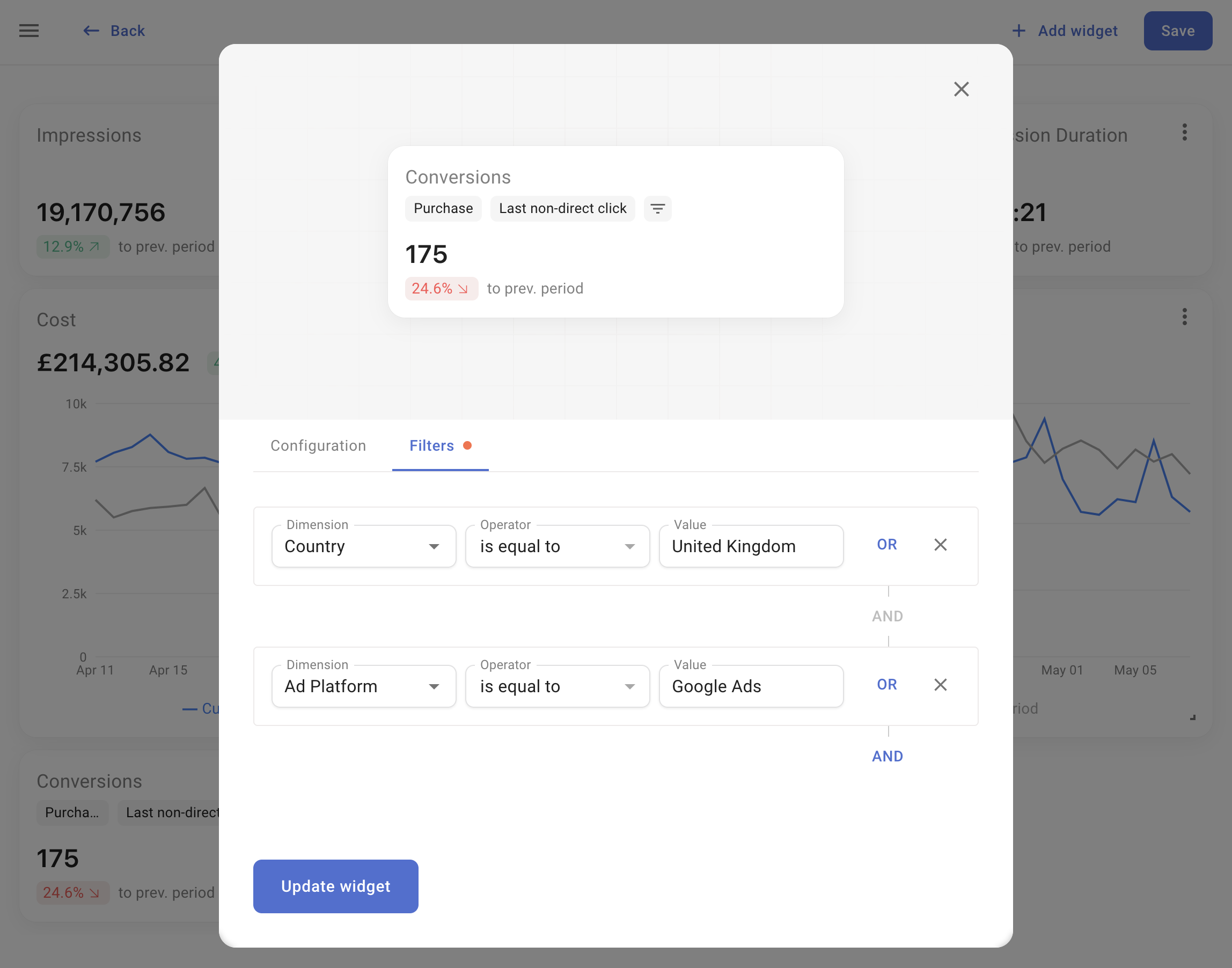 Dashboards - SegmentStream